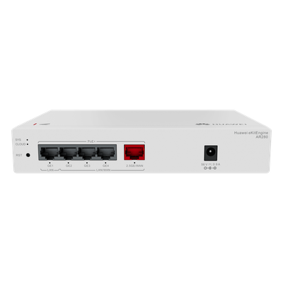 Router Multiservicio / 2.5 Gbps WAN / 5 Puertos PoE+ / 41W Presupuesto PoE / Controladora 16 APs / 150 Clientes / Gestión en la Nube