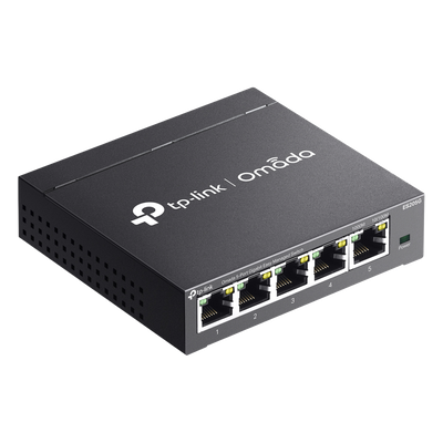 Switch Gestionado SDN / 5 Puertos Gigabit / 10 Gbps Capacidad Switching / 7.4 Mpps Forwarding Rate / Fanless / VLAN 802.1Q / QoS 8 Colas
