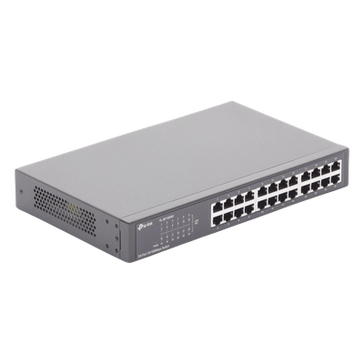 Switch no administrable / 24 puertos 10/100 Mbps / 35.7 Mpps / Escritorio o rack