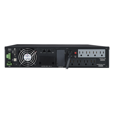 UPS Online Doble Conversión / 1500 VA / 1350 W / Onda Senoidal Pura / Rack o Torre 2 UR / 8 Tomas NEMA 5-15R / Entrada 120 Vca