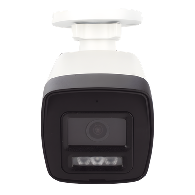 Cámara Bala TURBOHD / 3K 5 Megapixel / Lente 2.8 mm / Ángulo 112° / Dual Light IR 30 m (98.4 ft) + Luz Blanca 20 m (65.6 ft) / Audio Bidireccional / IP67