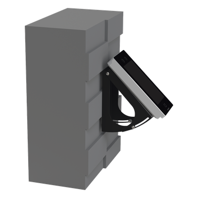 Base de Pared para Lectora / Ángulo Ajustable 25°-55° / Acero con Recubrimiento en Polvo / Instalación en Pared