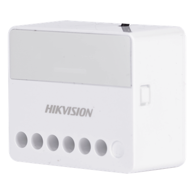Relevador Inalámbrico / 1 Entrada Alarma 24 h / 1 Salida 0-36 Vcc 5 A / 433 MHz Bidireccional / AES-128 / LED de Estado