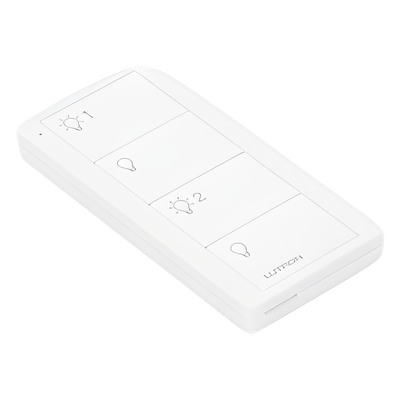 Control Inalámbrico de 4 Botones / 2 Zonas de Iluminación / Clear Connect RF / Alcance 18 m (59.1 ft) Línea de Vista / Batería 10 Años
