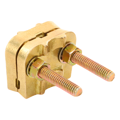 Conector de Varilla a Cable / Varilla 3/4" / Cable 2/0 AWG a 350 Kcmil / Tubería 3/8" a 3/4" / Bronce de Alta Conductividad
