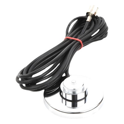Montaje Magnético para Antena / NMO 3/4" / Cable RG58U 3.5 m (11.5 ft) / Conector UHF Macho PL259 / 50Ω / Exterior