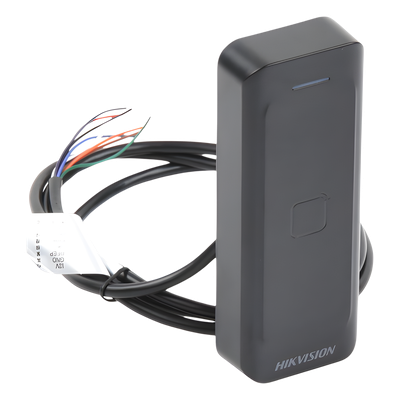Lector de Tarjetas PROX EM / Exterior IP65 / Wiegand W26/W34 / Perfil Delgado 0.67' / LED y Zumbador / -20°C a 65°C
