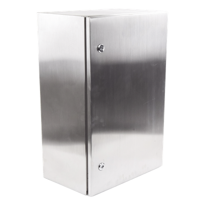 Gabinete de Acero Inoxidable IP66 / IK10 / 400 x 600 x 250 mm / 15.7 x 23.6 x 9.8 in / Carga 50 kg / Placa Galvanizada