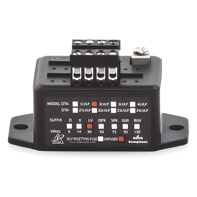 Protector Bajo Voltaje / 2 Pares / NAC SLC IDC PIV / Terminales Tornillo / -40°C a 70°C / Riel DIN