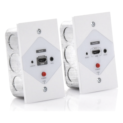 Extensor HDMI en Placa de Pared / 1080P @ 60 Hz / 40 m (131.2 ft) / Cat 6/6A/7 / IR Bidireccional / HDCP 1.4a/1.2a / Cero Latencia
