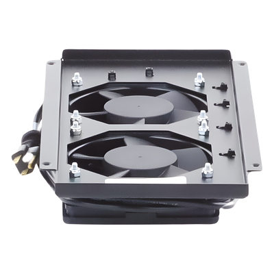 Kit de Ventiladores para Gabinete / 2 Unidades / 122 CFM Total / 120 Vca / Cable 2 m (6.6 ft) / Montaje Completo