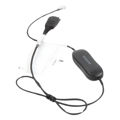 Cable Adaptador de Auricular / Conector QD a RJ-9 / 8 Configuraciones / Amplificación de Micrófono / 80 cm (2.6 ft) o 200 cm (6.6 ft)