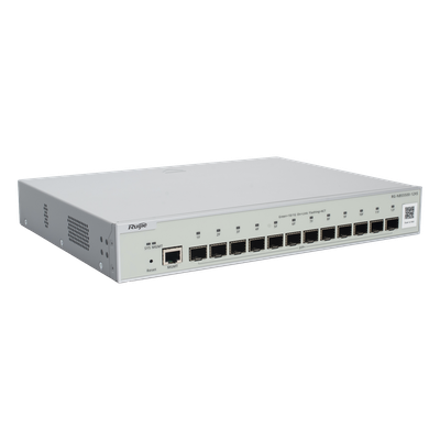 Switch Administrable Full Aggregation Capa 3 / 12 Puertos SFP+ 10G / 240 Gbps / 1U / 11.81 x 9.13 x 1.73 in