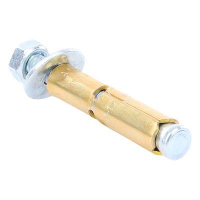 Taquete de Expansión / Cuerda 1/4" (6.4 mm) / Largo 2 1/2" (63 mm) / Carga Tensión 410 kg / Broca 3/8" (10 mm) / Norma GSA FF-S-325