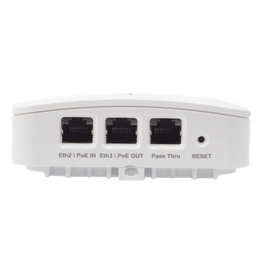 Punto de Acceso Wi-Fi 6 / Diseño de Pared / 2.5 Gbps / 3 Puertos Gigabit / PoE Passthrough / Radio IoT / Gestión Cloud