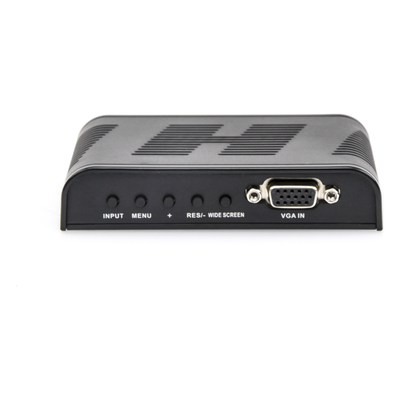 Convertidor de Video / S-Video, BNC y VGA a VGA / Resolución 1920x1200 / 6 Modos HD / Ajuste de Imagen / Fuente 5V 1A Incluida