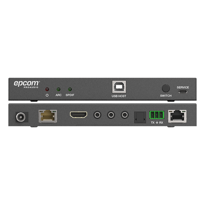 Extensor HDMI HDBaseT / 4K2K@60Hz / HDR 4:4:4 / 18 Gbps / Alcance 100 m (328 ft) / USB KVM / IR Bidireccional / PoC / HDCP 2.2