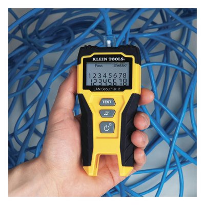 Tester de Cable LAN / Pantalla LCD Retroiluminada / Detección de Fallas Múltiples / Generador de Tono / Cat3 a Cat7 / Blindaje y No Blindaje