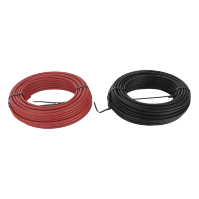 Kit Cable Fotovoltaico / 2 Rollos de 100 m (328 ft) / Calibre 10 AWG (6 mm²) / Cobre Tipo PV / 1000/2000 V / -40°C a 120°C