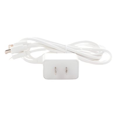 Cargador de Pared USB / 3 Puertos / Salida 5 Vcc 2 A / Cable Extensor 1.2 m (3.9 ft) / Entrada Universal 100-240 Vca / Multi-conector