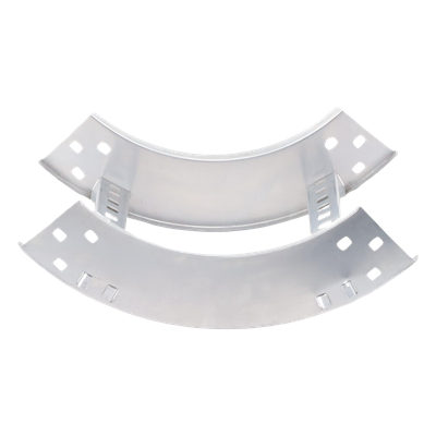 Curva Vertical de 90° / Perfil Z de Aluminio / Peralte 3 1/4" / Ancho 12" / Radio 8" / Interior y Exterior