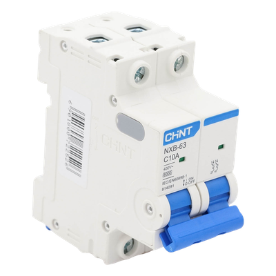 Interruptor Termomagnético / 2 Polos / 10 A / 6 kA / Riel DIN / 110-415 VCA
