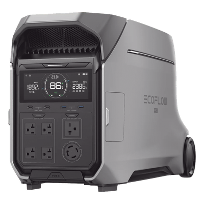 Estación de Energía Portátil / 3600 Wh LFP / 5 Salidas AC 3600 W (7200 W Pico) / 2 USB-C 100 W / Carga Solar 1600 W / Wi-Fi y Bluetooth