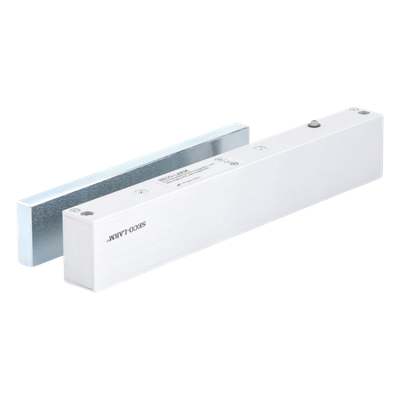 Chapa Magnética Electromagnética / 600 lb (272 kg) / 12/24 VDC Seleccionable / Sensor de Estado de Unión / LED / Uso Interior