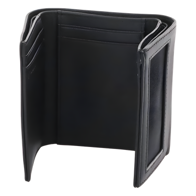 Cartera de Piel / Triple Pliegue / 6 Tarjetas / Divisor de Billetes / 9x10x3 cm / 0.1 kg