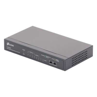Switch PoE+ no administrable / 8 puertos Gigabit / 4 puertos PoE+ 802.3af/at / 55W total / Sin ventilador / Escritorio