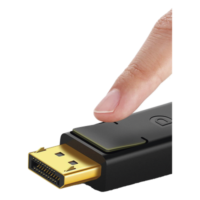 Cable DisplayPort 1.2 / 4K@60Hz / 2K@144Hz / Triple Blindaje / 5 m (16.4 ft) / Cobre 28AWG / Botón de Liberación