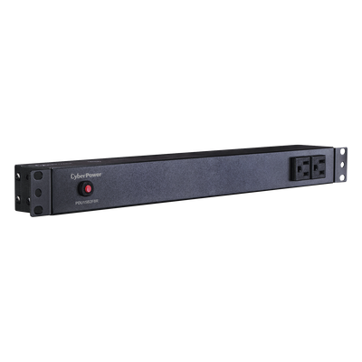 PDU Básico Rack / 10 Salidas NEMA 5-15R / 15 Amp / 120 Vca / 1U / Cable 4.5 m (14.8 ft)