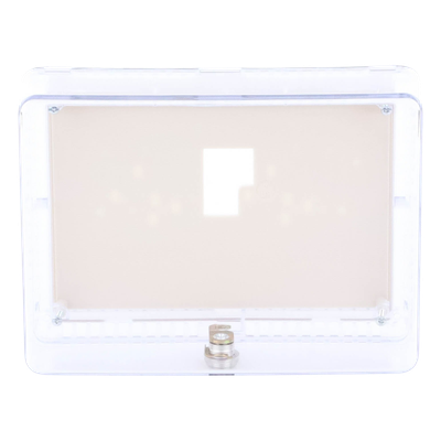 Guarda Antimanipulación para Termostato / Policarbonato Transparente / Montaje Vertical u Horizontal / Cerradura con Llave / Tamaño Grande