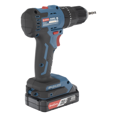 Rotomartillo Inalámbrico / 20V / Motor Brushless / 50 Nm / Broquero 1/2 in / 2 Baterías 2.0Ah / 1800 RPM / 2700 IPM / 1.28 kg
