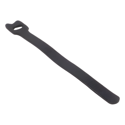 Cincho de contacto reutilizable / 210 x 16 mm / Nylon y polipropileno negro / 20 piezas / 0.69 x 0.63 pulgadas