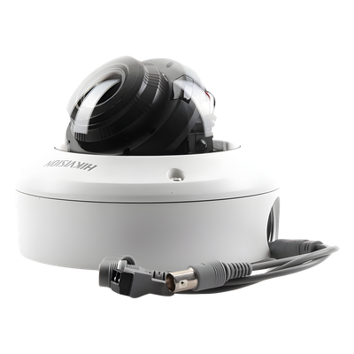 Domo TURBOHD 5 Megapixel / Lente Motorizado 2.7 - 13.5 mm / IR EXIR 40 mts (131 ft) / TVI-AHD-CVI-CVBS / IK10 / IP67 / dWDR / 12 Vcc / 24 VCA