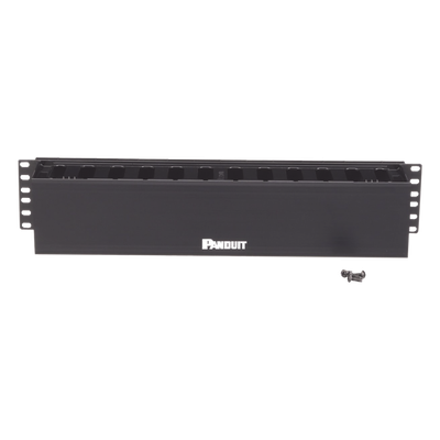 Organizador de Cables Horizontal / Rack 19in / 2UR / Frontal / PatchLink / ABS