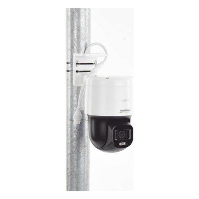 Cámara Domo PT IP / 4 Megapixel / Lente F1.0 / Luz Blanca 30 m (98.4 ft) / Audio Bidireccional / PoE / IP66