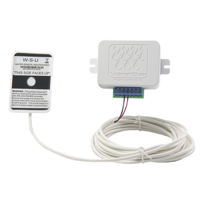 Detector de nivel de agua / Montaje en pared / 6 sensores en paralelo / 8-28 VDC/VAC / Relé 1A / 0°C a 54°C / 100' (30.48 m) alcance