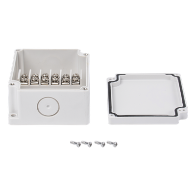 Caja de Interconexión / 6 Terminales / IP65 / 110 VCA / 12-24 VCC / 91 x 75 x 43 mm (3.58 x 2.95 x 1.69 in)