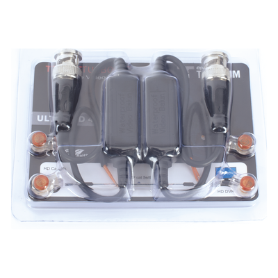 Kit de Transceptores Pasivos / TurboHD 4K / HD-TVI HD-CVI AHD CVBS COAXITRON / Audio por Coaxitron / Blindado RF / 200 m (656 ft)