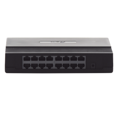 Switch de escritorio / 16 puertos RJ45 / 10/100 Mbps / Sin ventilador / 7.9 x 5.6 x 1.6 in