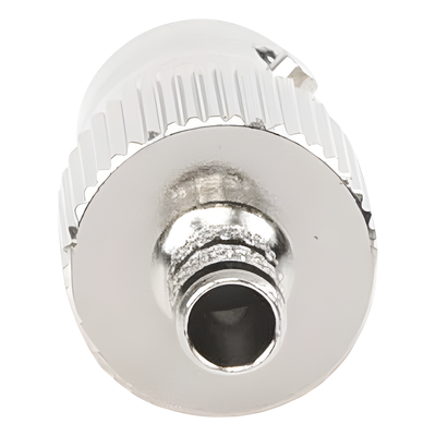 Conector BNC Hembra / Anillo Plegable / Bronce Niquelado / Contacto Oro / Teflón / LP-195, LP-142, RG-58/U, RG-142/U