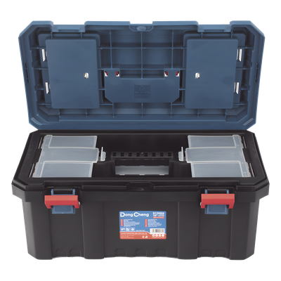 Caja de Herramientas / 19 in. / PP Reforzado / 490×270×225 mm / Bandeja Combinable / Resistente a Impactos