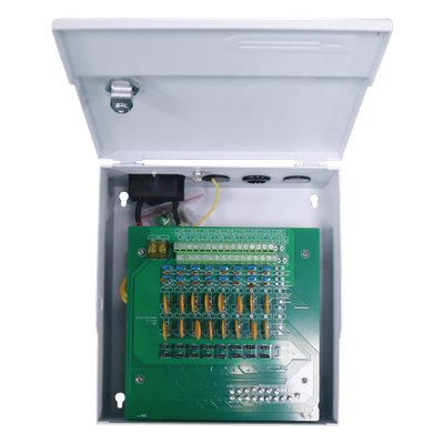 Fuente de Poder / Entrada 100-240 Vca / Salida 24 Vca / 20 A / 16 Canales / 36 W / Rango -25°C a 40°C / 8.5 x 7.95 x 3.86 in
