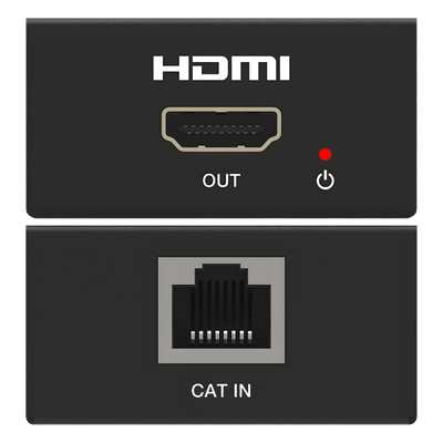 Splitter HDMI / 1x2 / 4K@60Hz a 60 m (197 ft) / 4K@30Hz a 70 m (230 ft) / Extensión Cat6 / Salida Loop / EDID / HDCP 2.2 / PoC