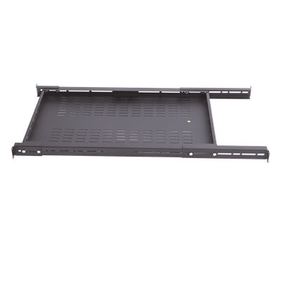 Charola Ventilada / Profundidad Ajustable 495-965 mm (19.5-38 in) / 1U / Carga 110 kg / Color Negro
