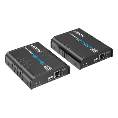 Extensor KVM HDMI / 4K 60 Hz / 120 m (393.7 ft) con CAT6 / 18 Gbps / HDCP 2.2 / Latencia 120-170 ms / IPColor Stream / Matriz 256x256