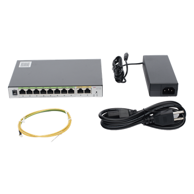 Router PoE+ / 8 Puertos Gigabit / 2 Puertos WAN / 1000 Mbps Throughput / Balanceo de Carga 3 ISP / 200 Clientes