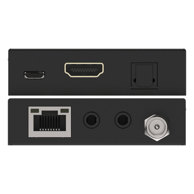 Extensor HDMI / 4K@60Hz 4:4:4 / HDR y Dolby Vision / Transmisión 70 m (229.7 ft) por CAT6/6a / PoC Bidireccional / ARC y Audio Óptico / EDID e IR